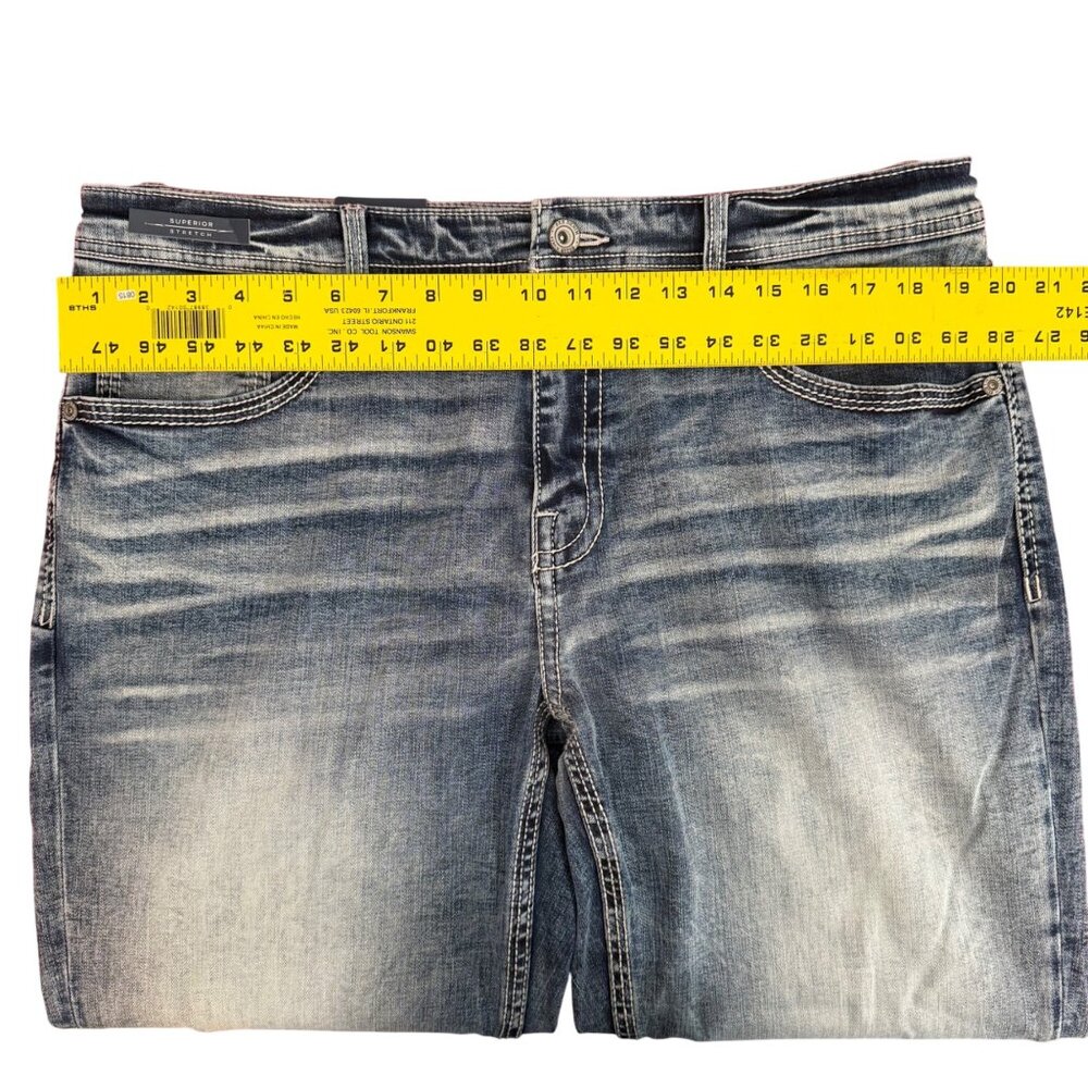 BKE Tyler Jeans  - Men's 36x36 - Relaxed Fit Stretch - Grise Color - NWT - Picture 7 of 14